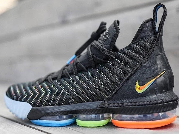 Nike LeBron 16 XVI I Promise Size 16. AO2588-004. Black Multi Color