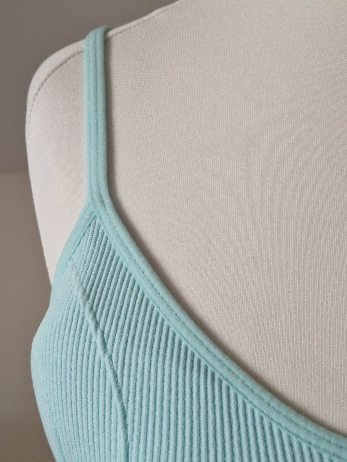Small 10/12 Primark Bra Crop Top Blue Removable Padding Multiway Straps VGC