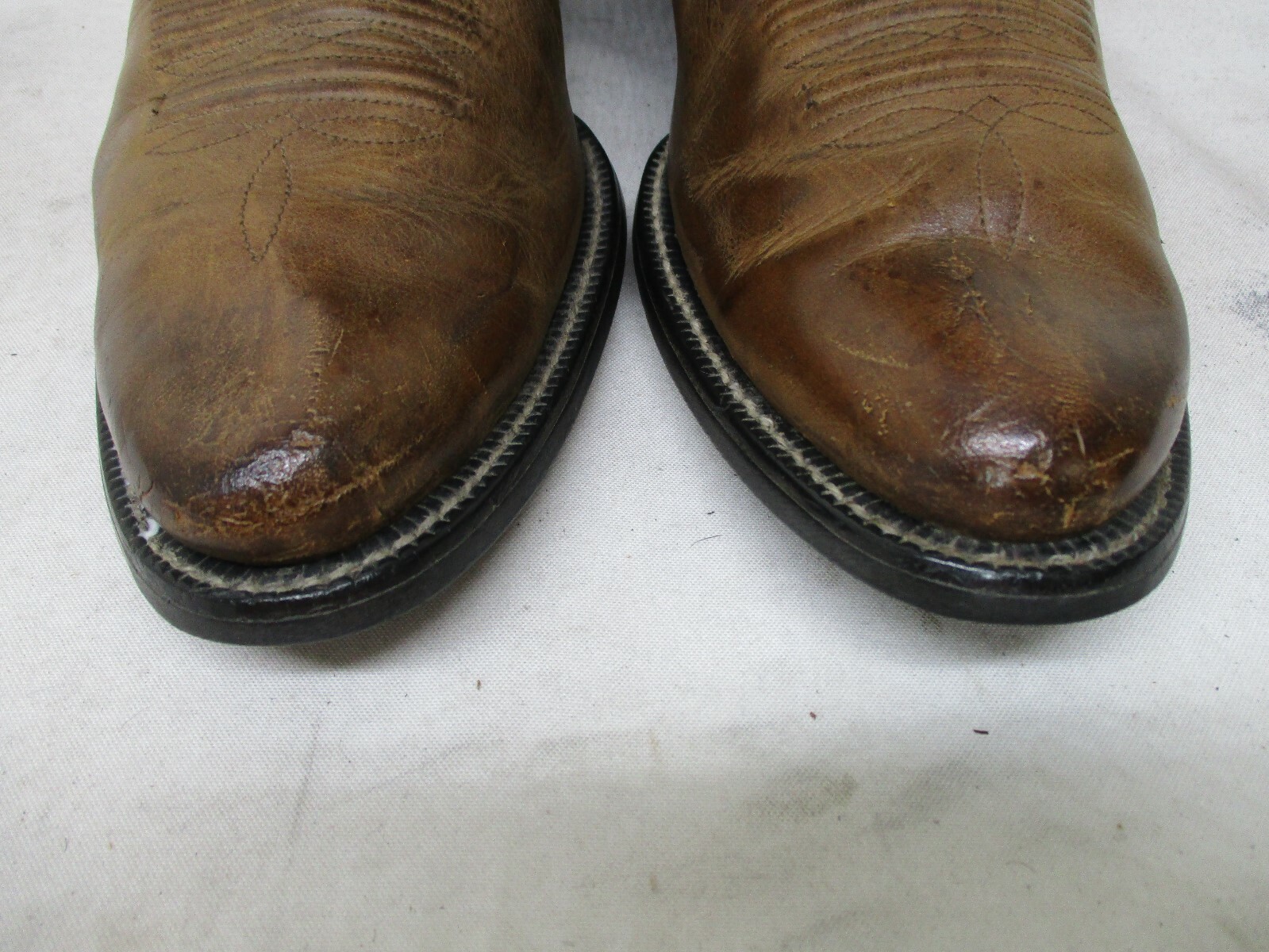 Ariat Brown Leather Cowboy Western Boots Mens Size 8.5 D Style 34725