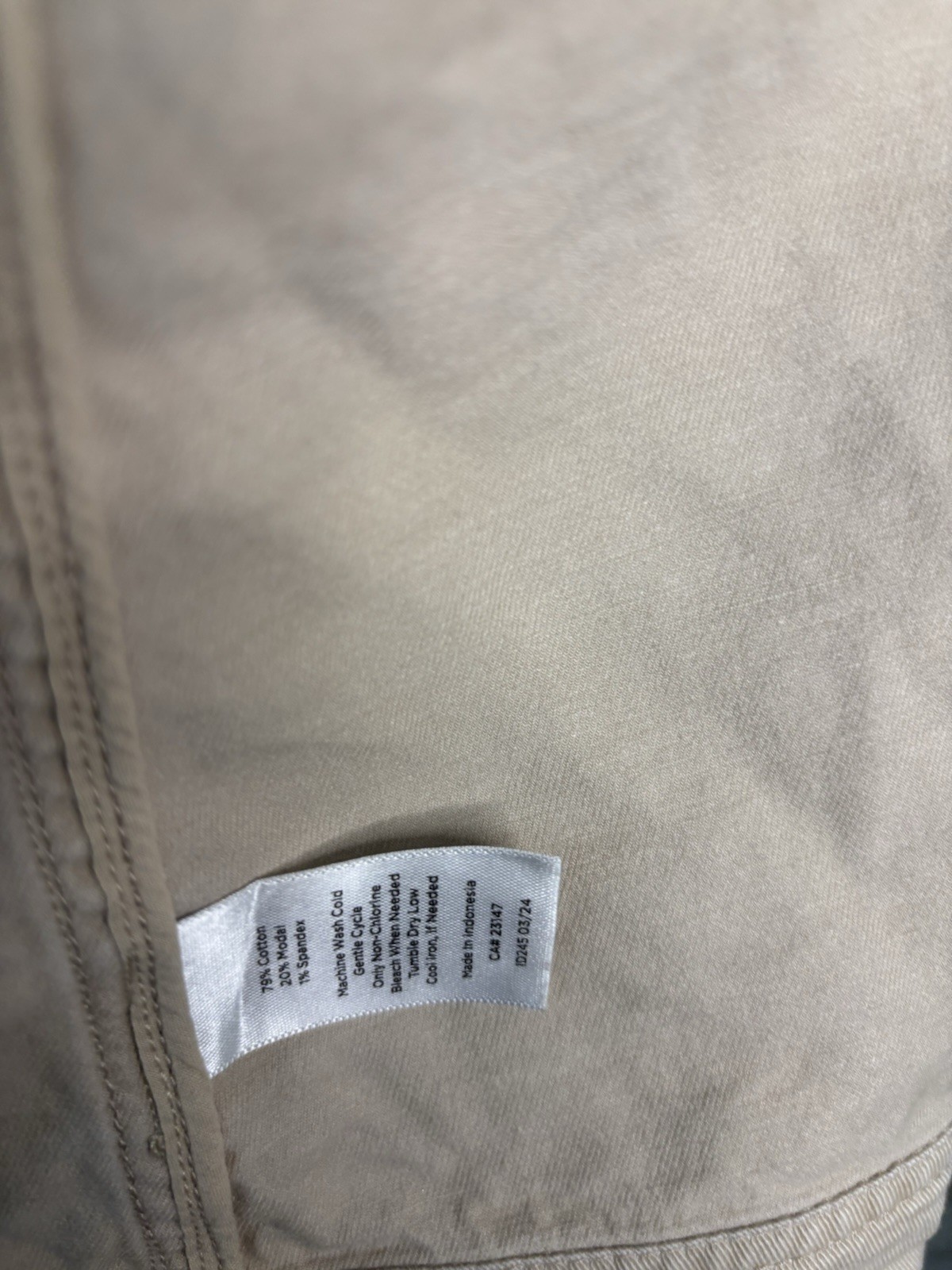 Talbots Refined Twill Utility Jacket Beige Petite M Military Safari Style Cotton