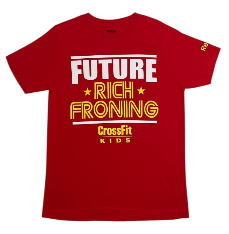 Reebok CrossFit Kids Future Rich Froning Youth Large 12/14 Red Graphic T-Shirt