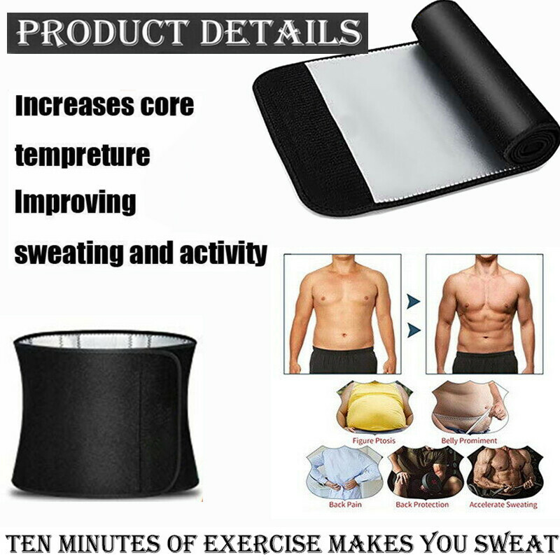 Waist Trimmer for Women & Mens Waist Trainer Sweat Belt Body Shaper Gym Workout