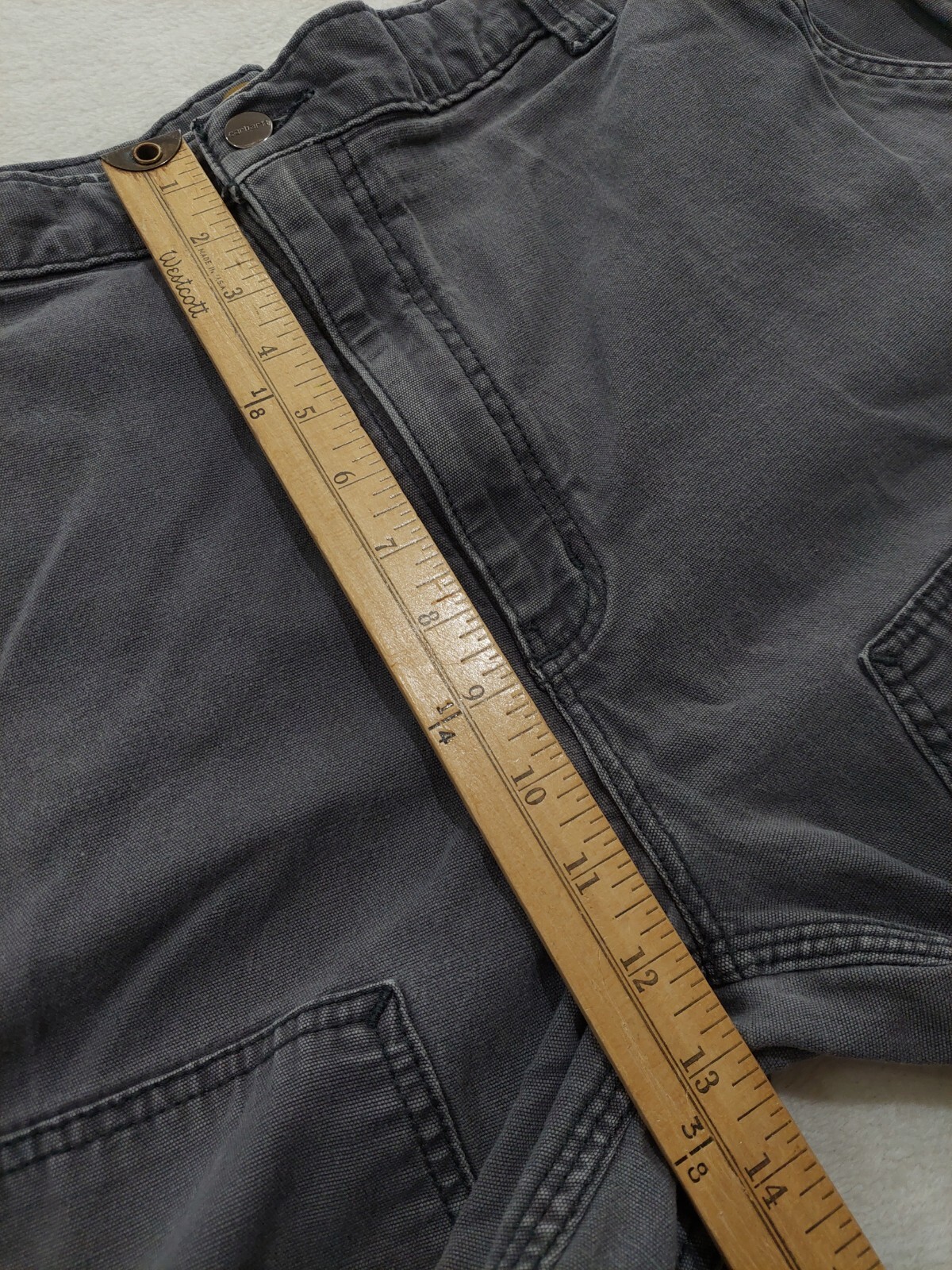 Carhartt Workwear Gray Double Knee Mens Pants Relaxed Fit 42×32 102802-029