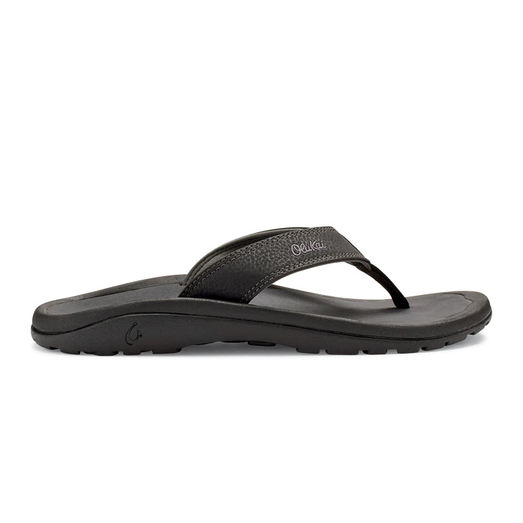 OluKai Ohana Sandals – Men’s – 10 / Black/Dark Shadow