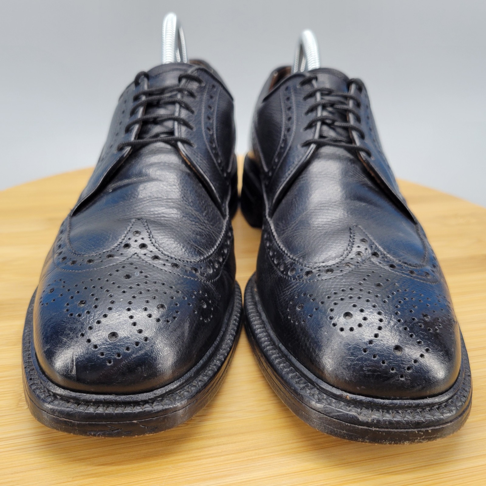 Allen Edmonds Baltic Ostendo Mens Size 8.5 C Brogue Wingtip Oxford Dress Shoes