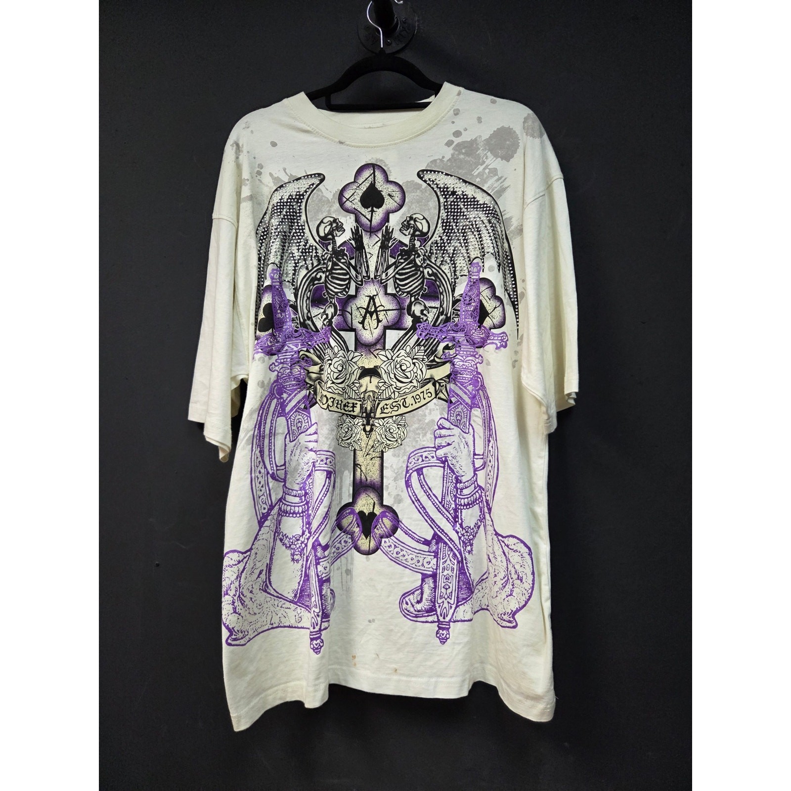 Avirex Rhinestone Tee Size XL