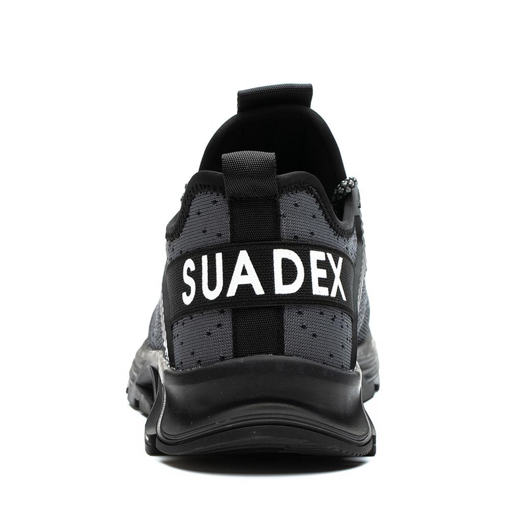 SUADEX Work Safety Shoes Steel Toe Sneakers Indestructible Composite Toe Black
