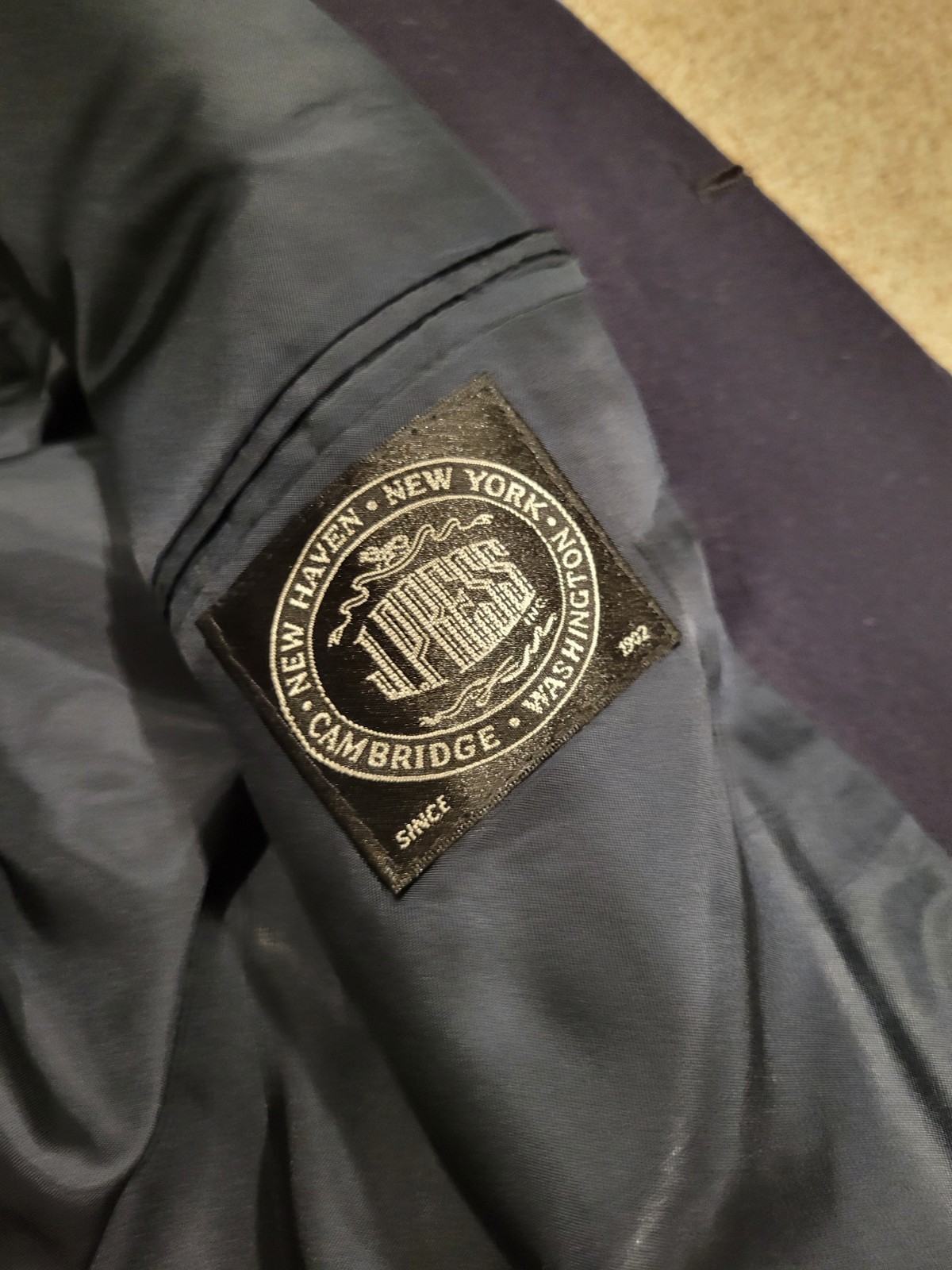 J Press Navy Blazer Wool Mens Size 40S Ivy Trad