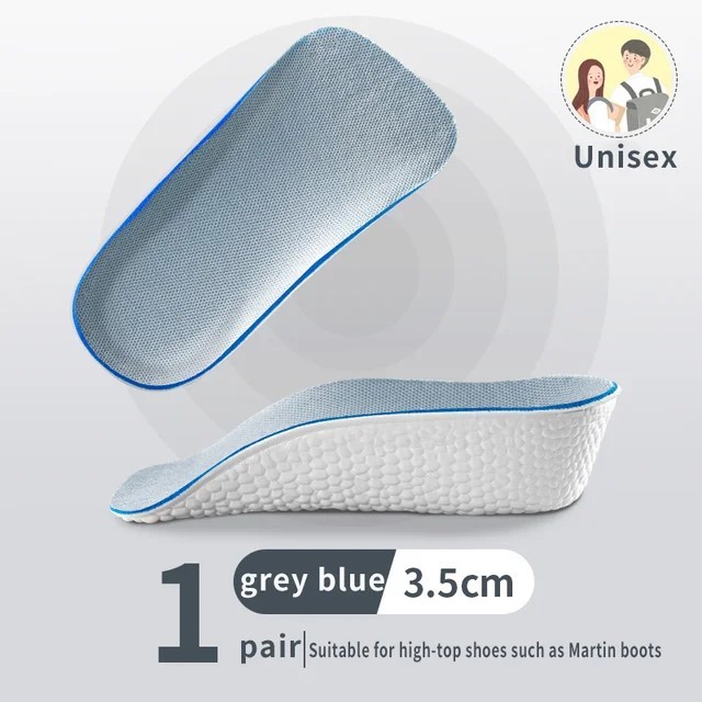 Men Women Invisible Height Increase Insoles Heel Lift Taller Shoe Inserts Pad US