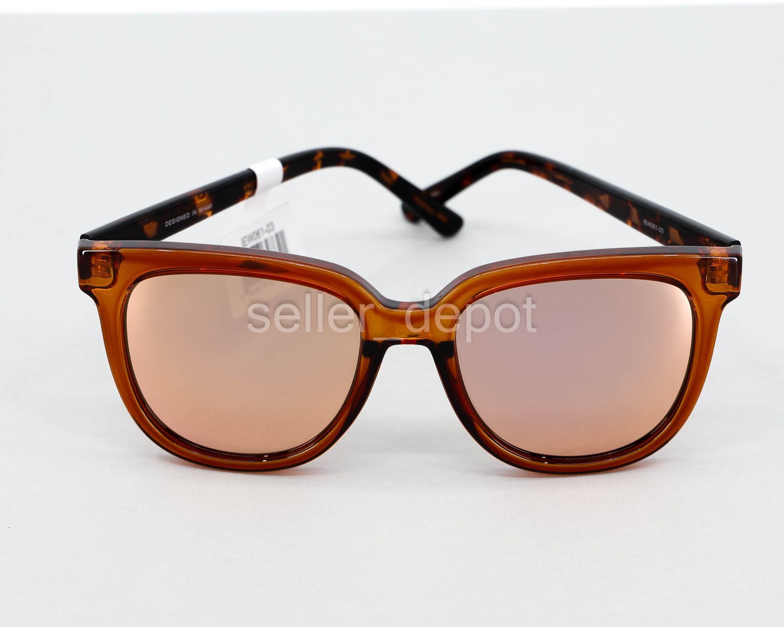 NEW Invicta Unisex Polarized Sunglasses IEW061‑03 Champagne w soft & hard Cases