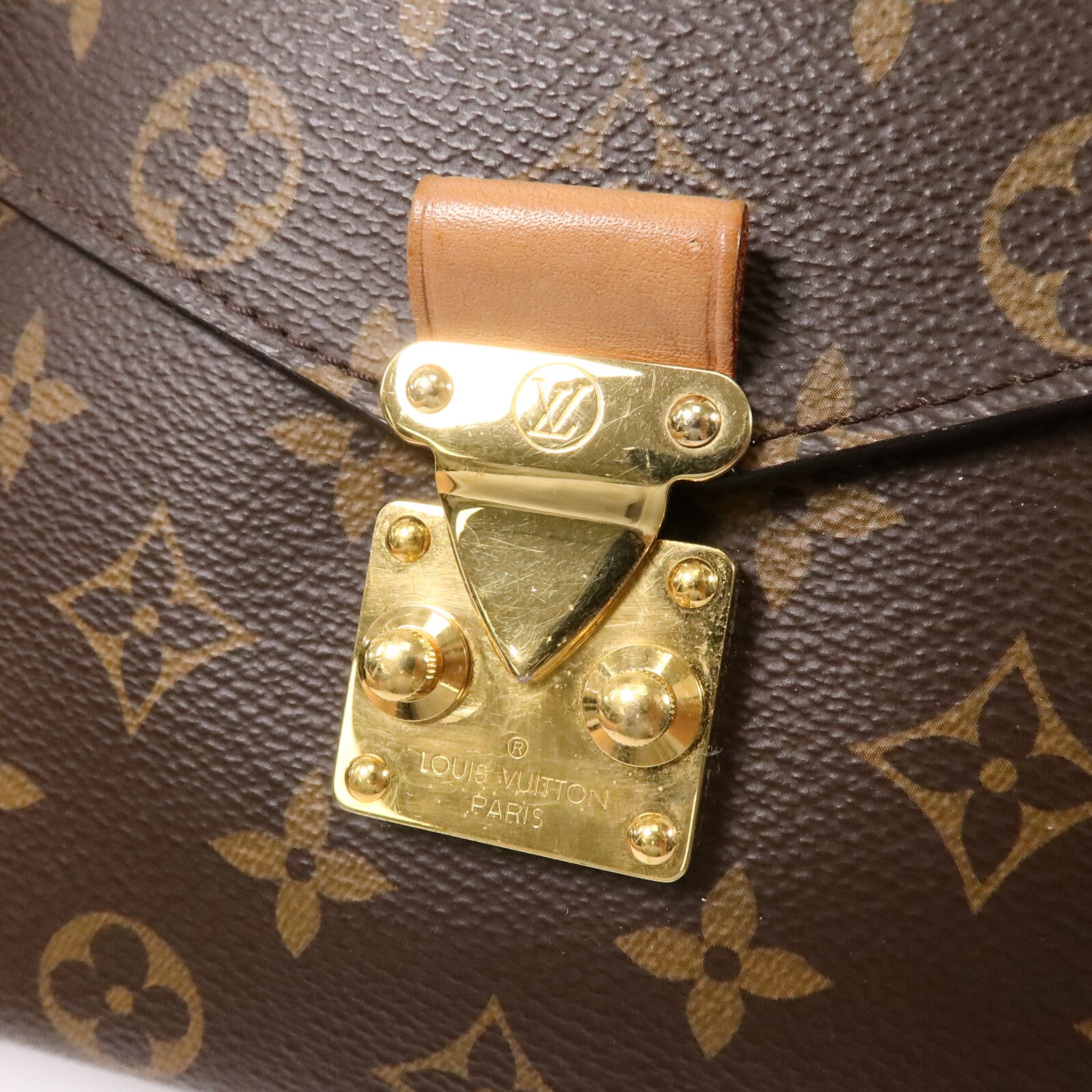LOUIS VUITTON LV GHW Pochette Metis MM 2 Way Bag M44875 Monogram Brown