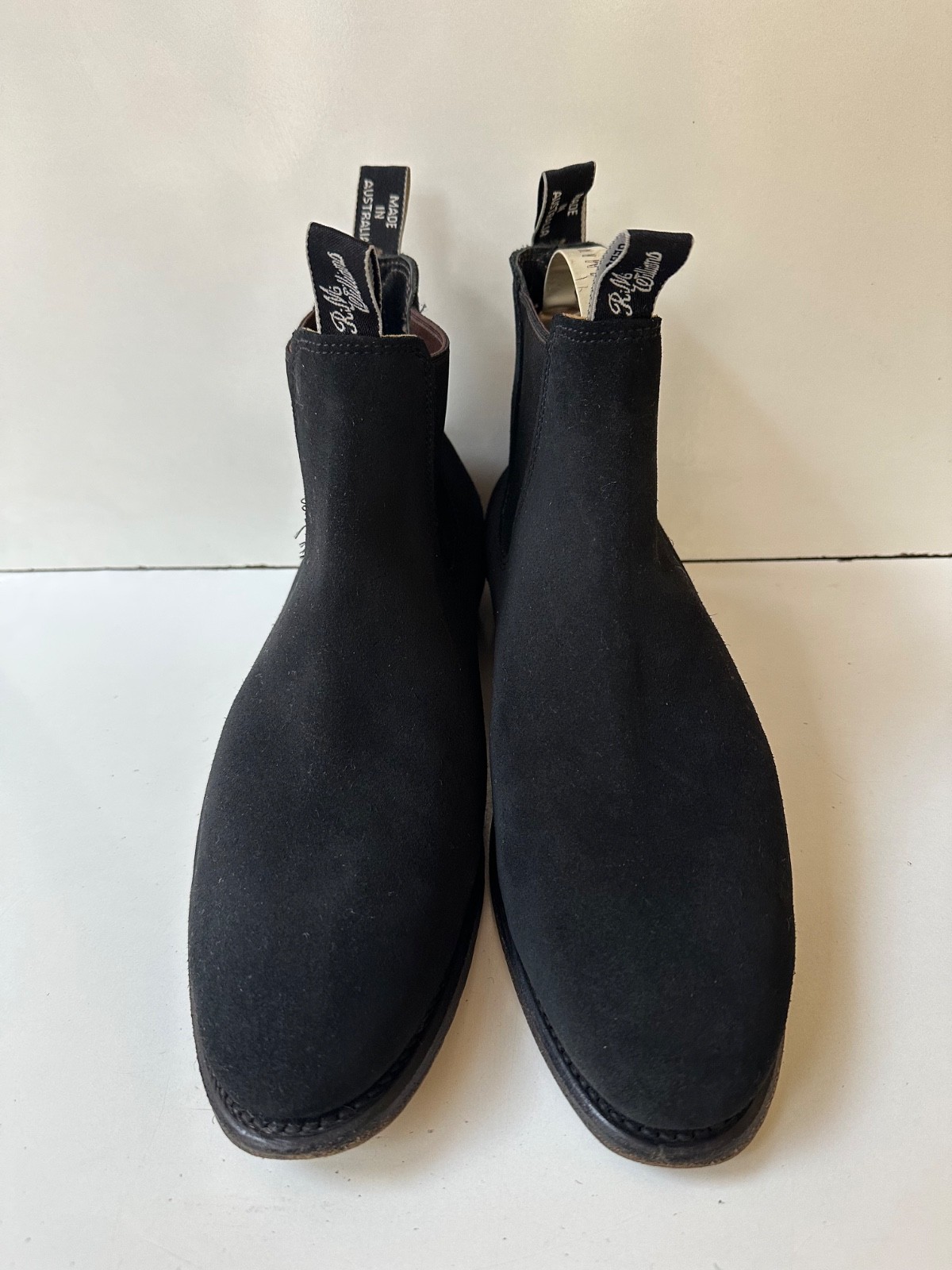 R.M.Williams Craftsman Suede Black Men’s Ankle Boots UK 8.5 USA 9.5