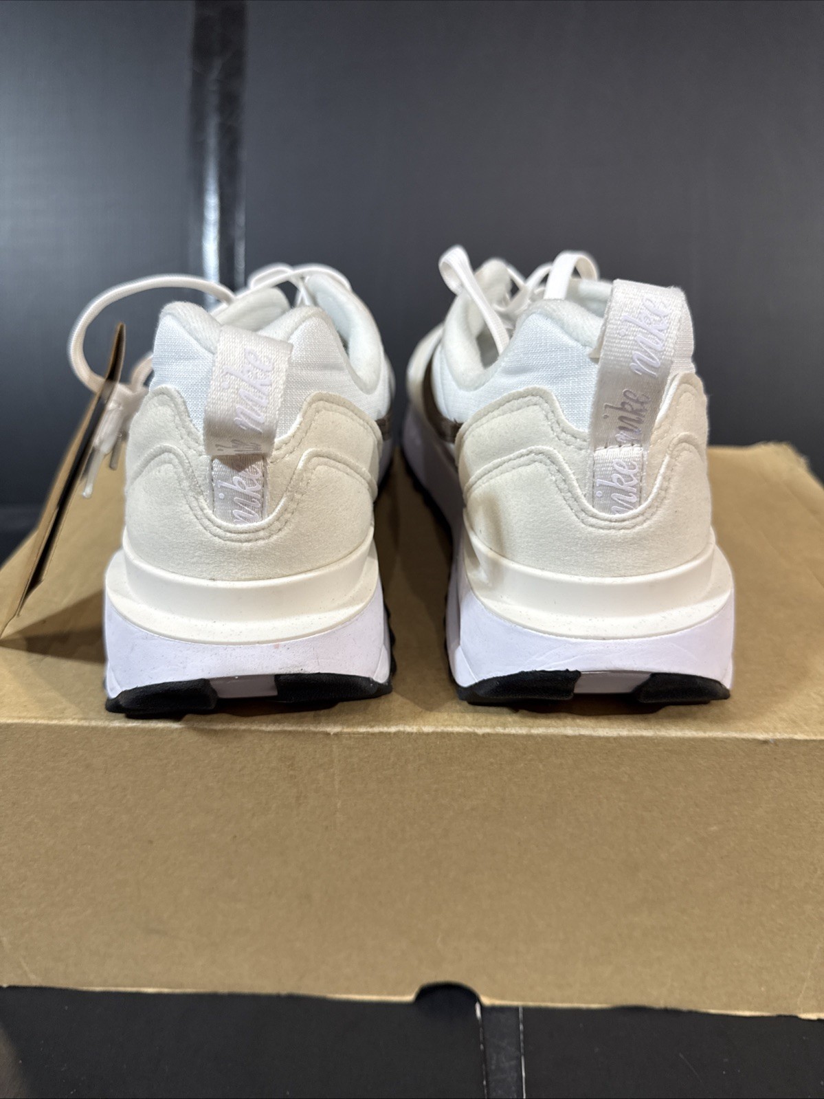 Nike Air Max Dawn White/Baroque Brown Womans Size 10 DC4068-102 NWOB