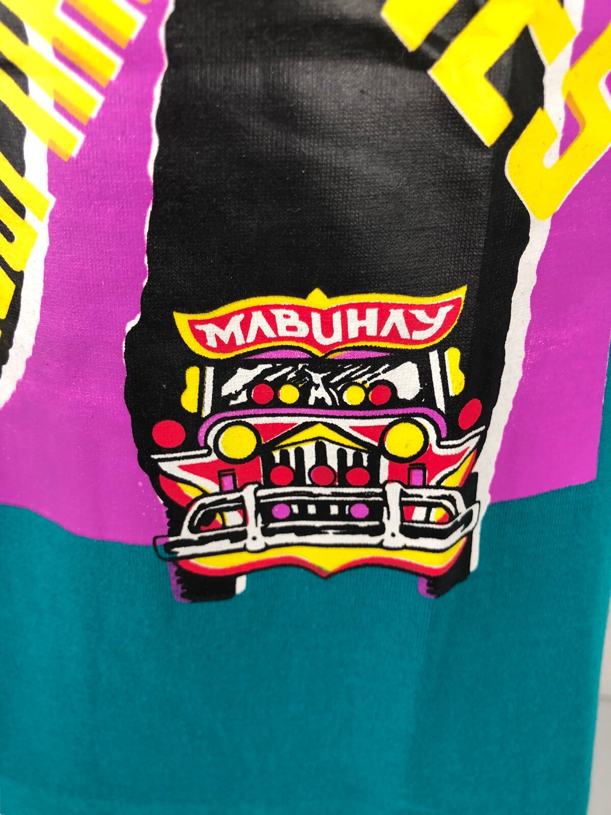Philippines Mens Medium T Shirt Green Filipino Mabuhay Single Stitch Vintage NWT