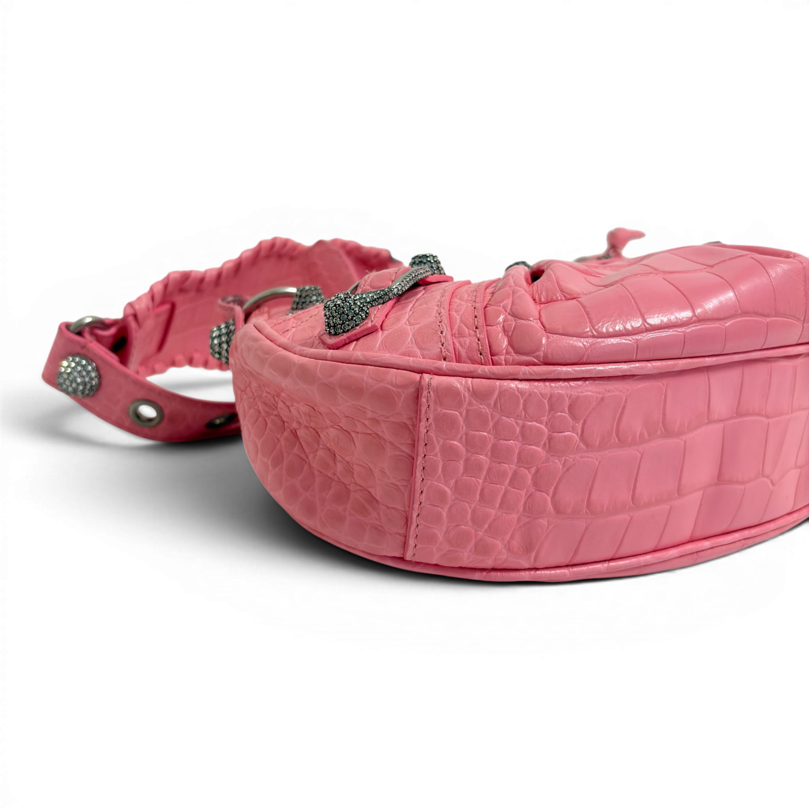 BALENCIAGA Le Cagole Shoulder Bag XS Linestone Pink