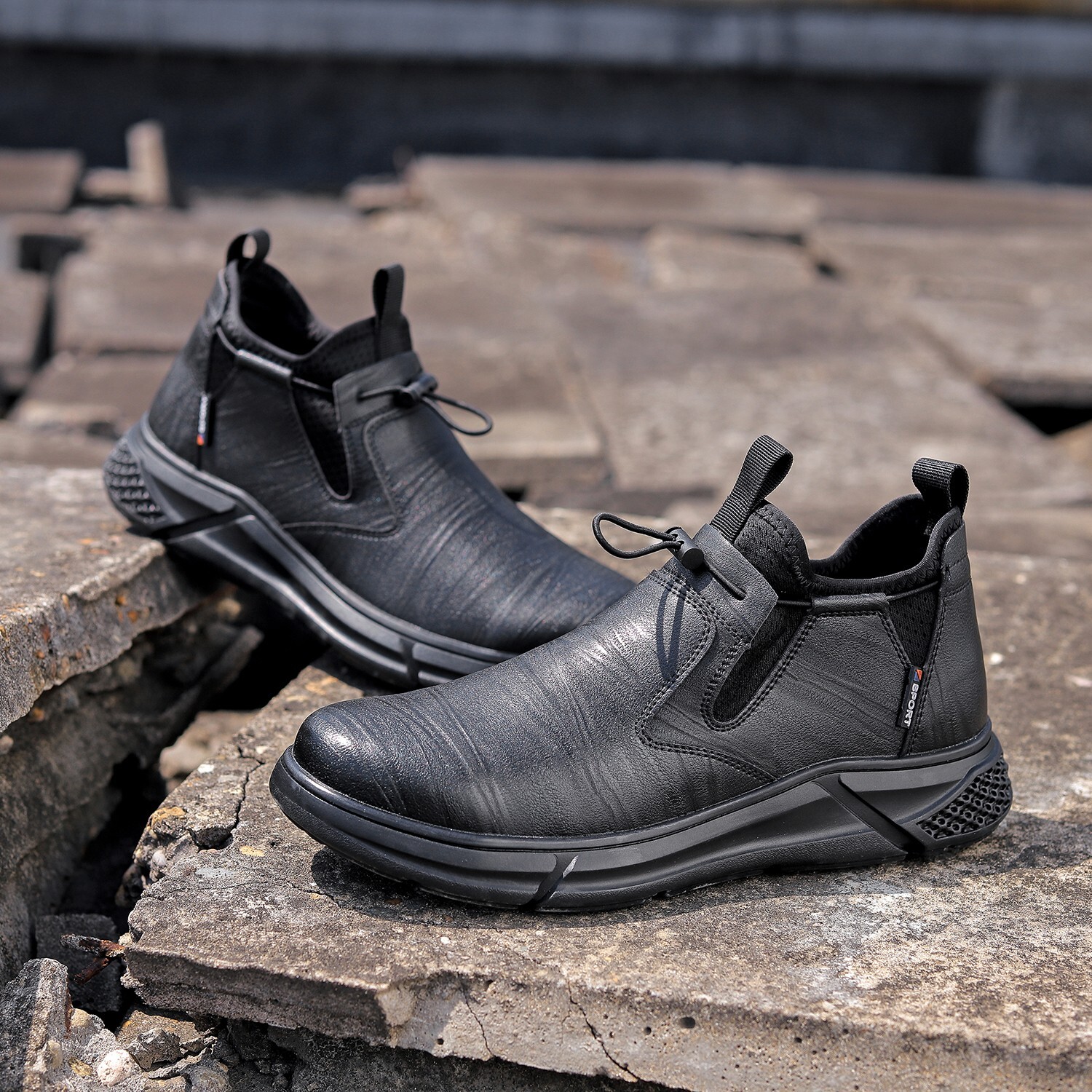 Men Safety Boots Work Indestructible Shoes Steel Toe Protective Boots Anti-smash