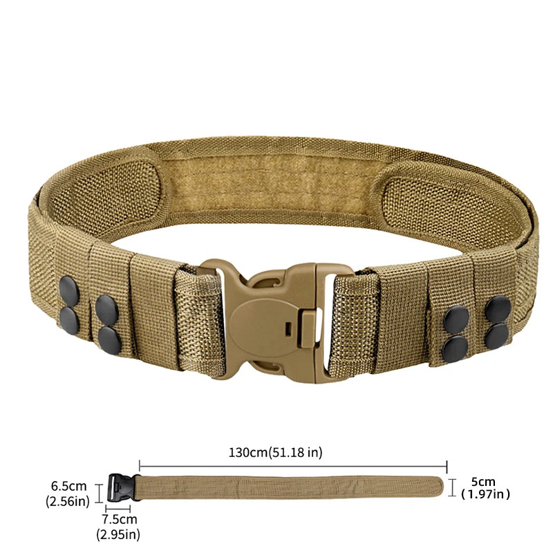 1Pc Quick Release Tactical Belt for Men Fashion Style Combat Belt for Outdoor Ac
