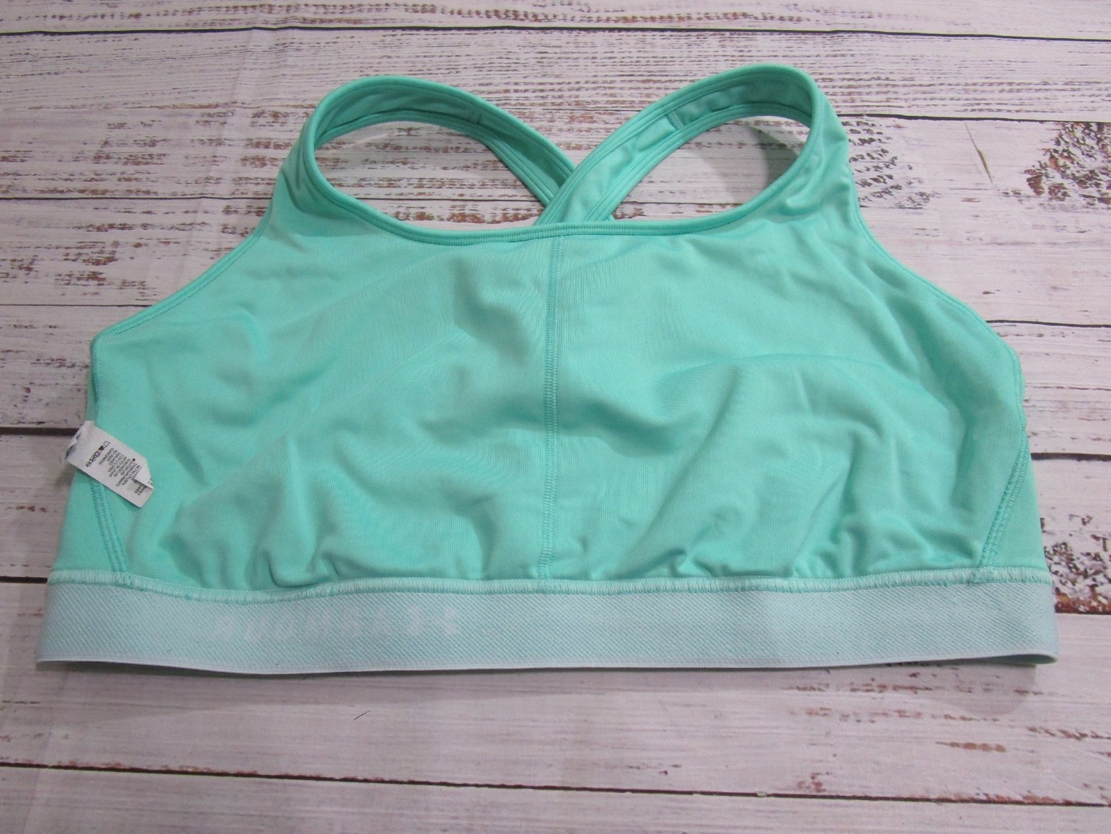 Under Armour Compression Green Pull-Over Crossback Sports Bra Womens 3XL