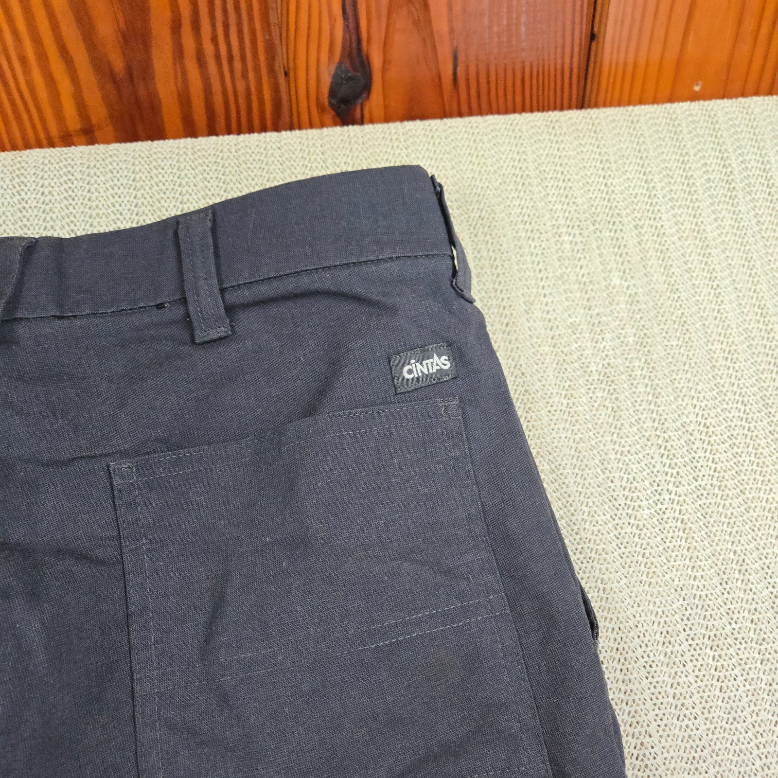 Cintas ComfortFlex Cargo Pants Mens 32×30 Gray Workwear Uniform Utility Pockets