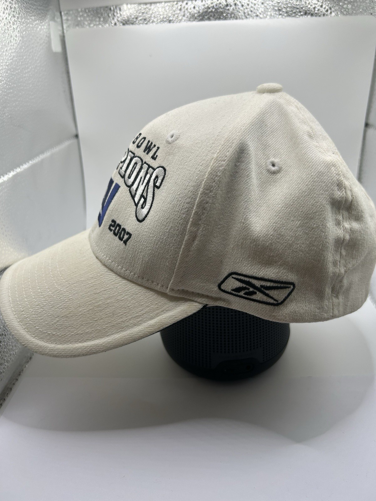 Reebok 2007 NY Giants Super Bowl XLII Flexfit One Size Cap Hat