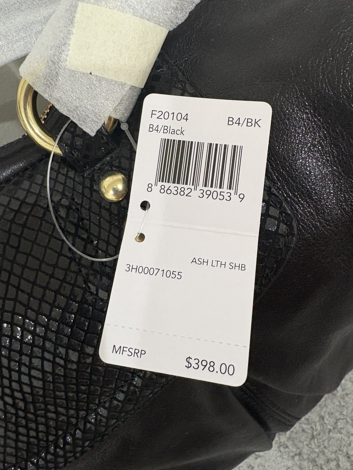 Coach Ashley Tote Bag Satchel Shoulder Bag Crossbody Black Leather Style F20104