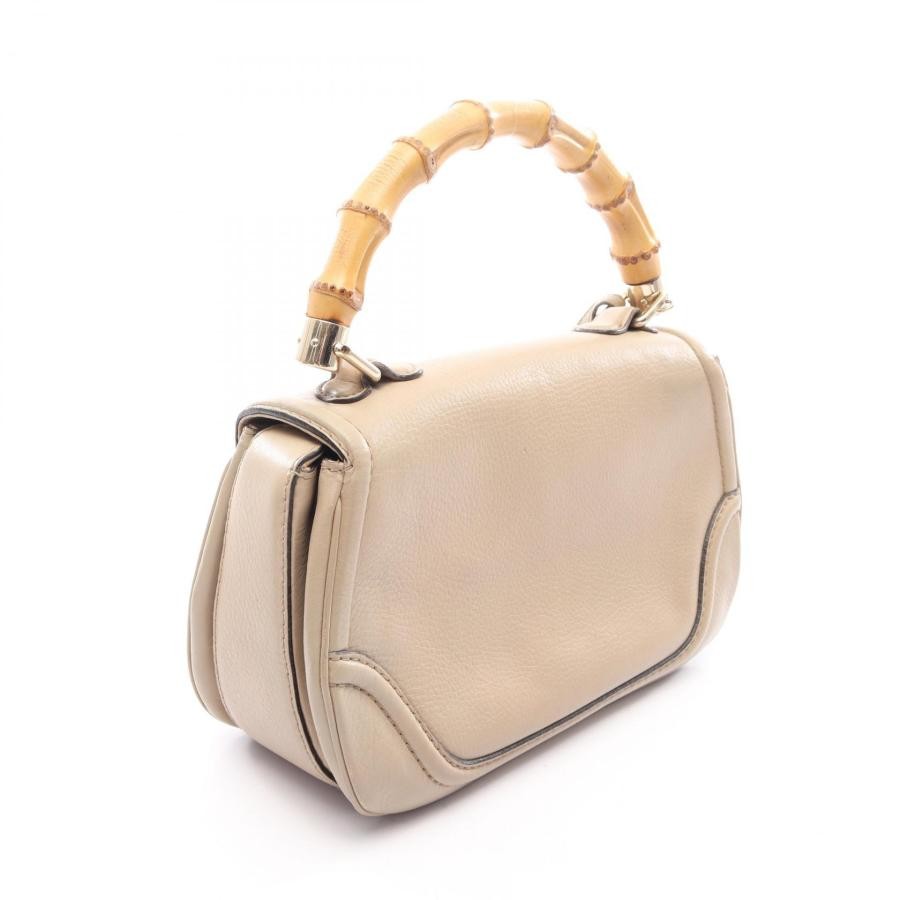 GUCCI Bag: New Bamboo 2WAY 254884 Beige W26.5×H17.5×D9cm w/ strap;
