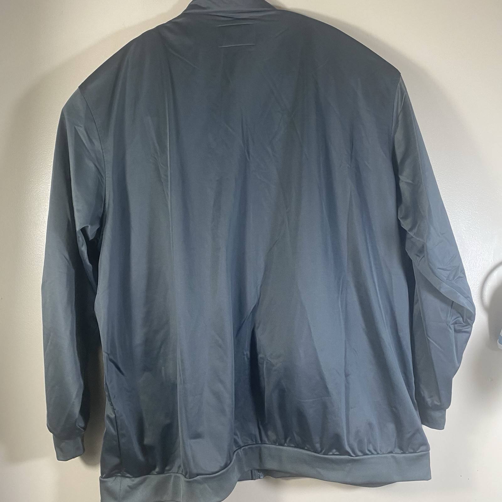 Greystone Big and Tall Track Jacket Mens 6XL Gray Full ZIp