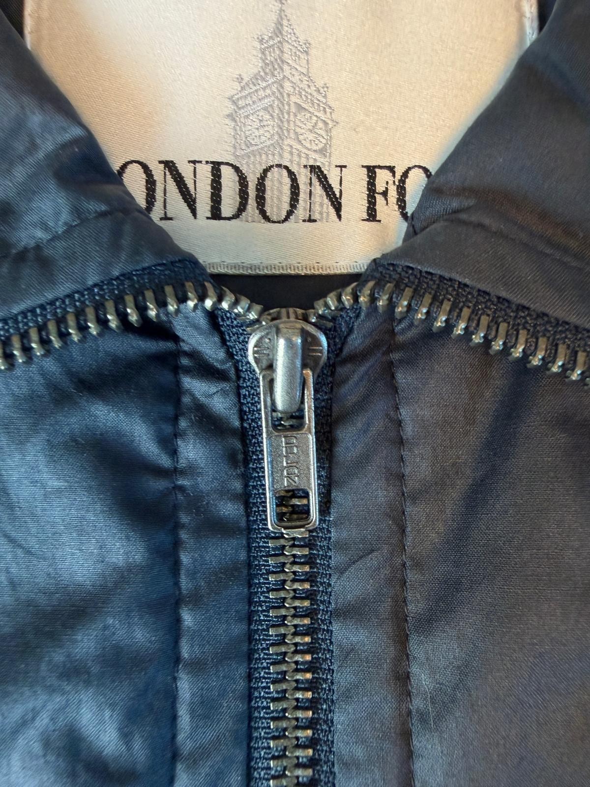 London Fog Rain Windbreaker Jacke S Midnight Blue Cotton Shell Lightweight