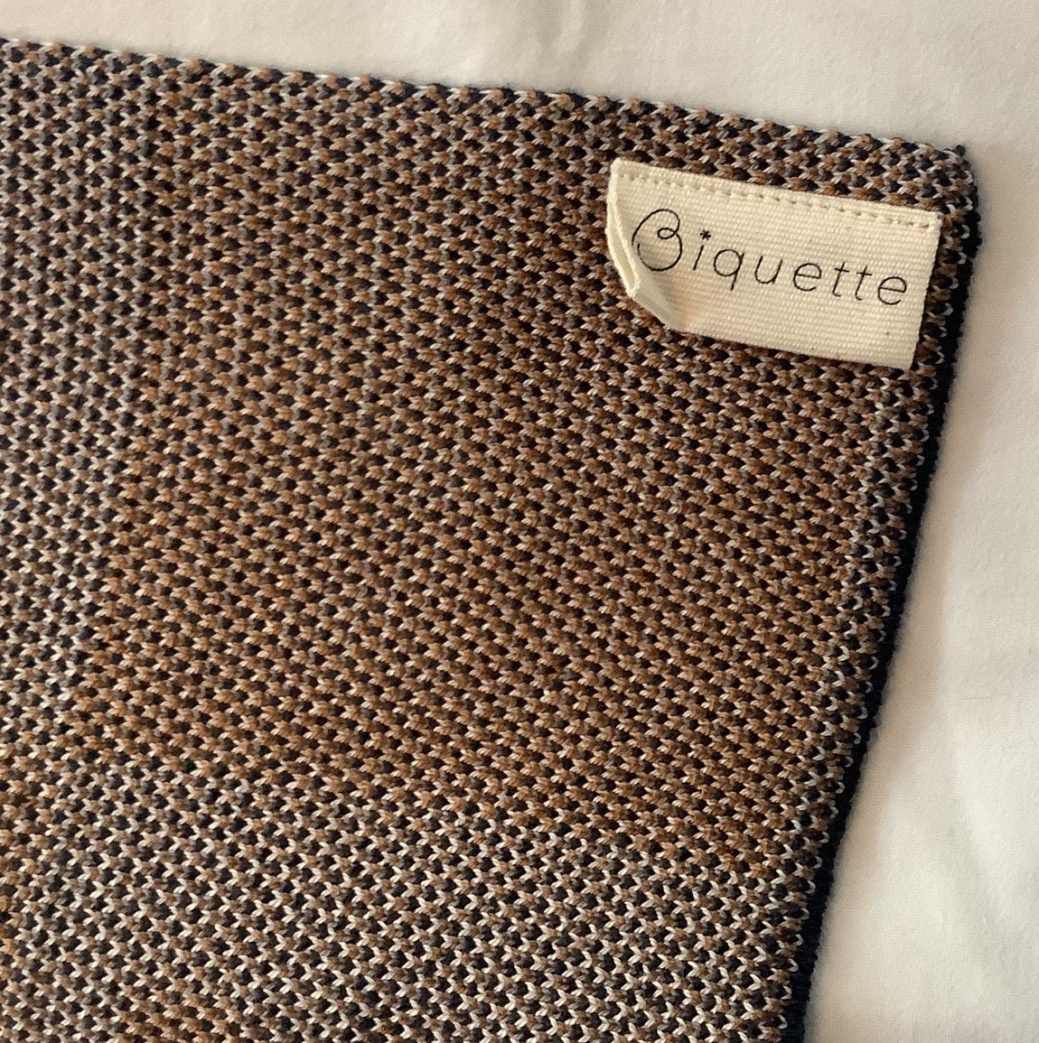 Biquette Toni Darling Frank Scarf 100% Egyptian Cotton 10” X80” $75 OP NWOT