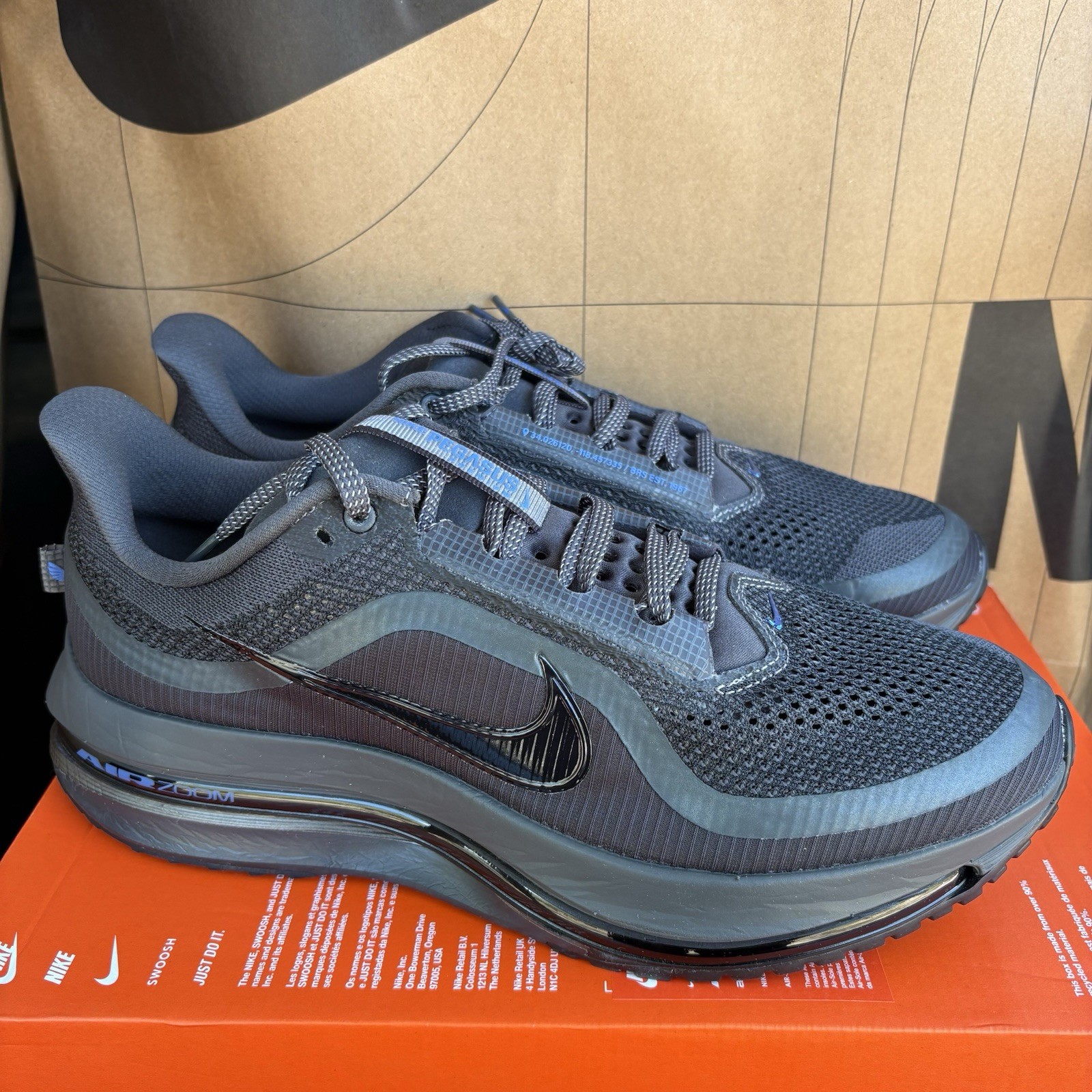 NEW Nike Pegasus Premium Black Anthracite Game Royal NBY HQ2592-015 Men Size 11