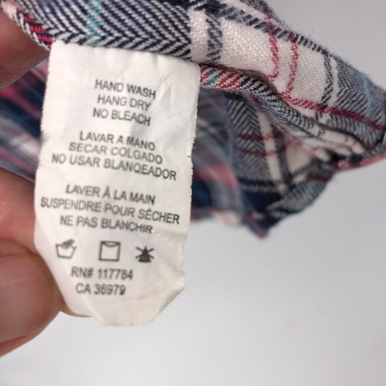 Rails XS Hunter Long Sleeve Button Up Plaid Shirt Top Blouse Womens