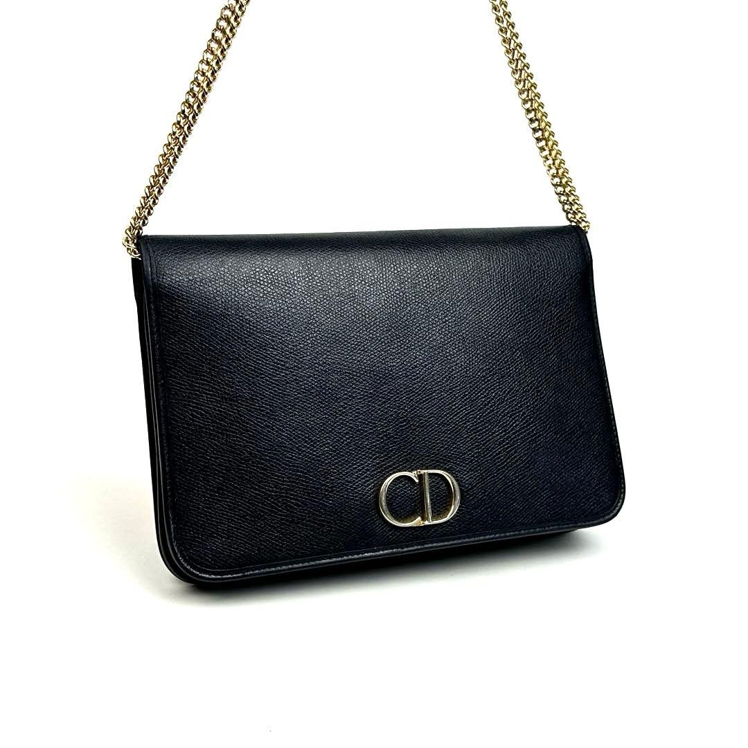 Christian Dior Bag Condition Dior Chain Shoulder CD Trotter Honeycomb Leather