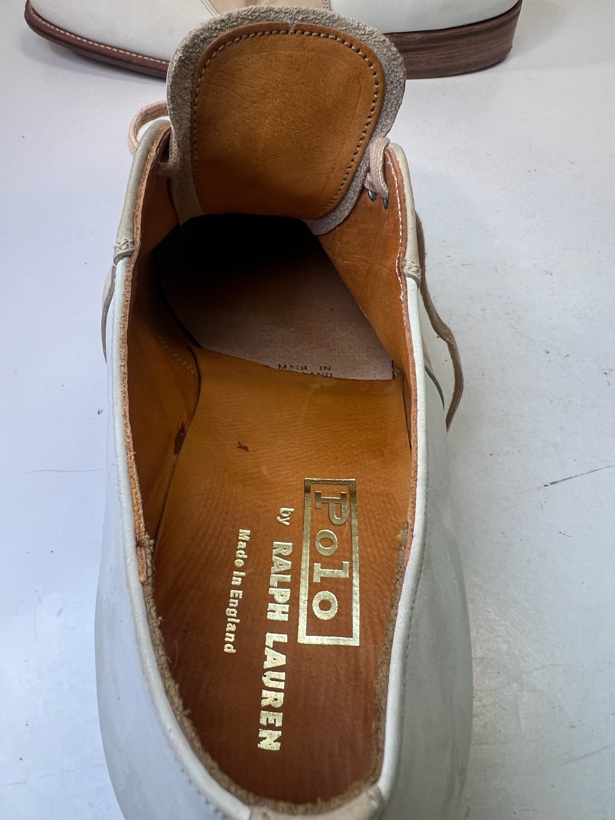 Polo Ralph Lauren Bench Made England Suede Leather Saddle Oxford Shoes 10D