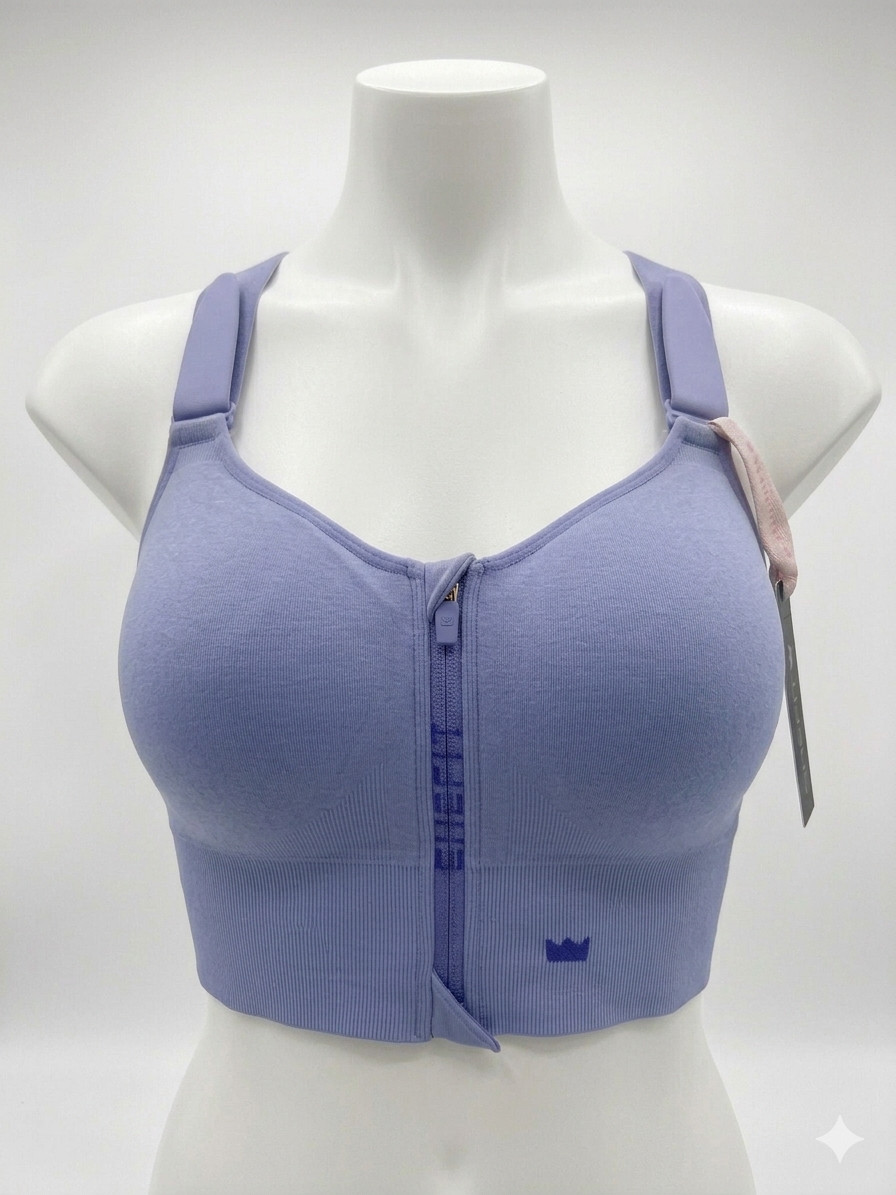 NWTShefit Low Impact 5 Luxe Periwinkle Sports Bra.Adjustable,Front closure,