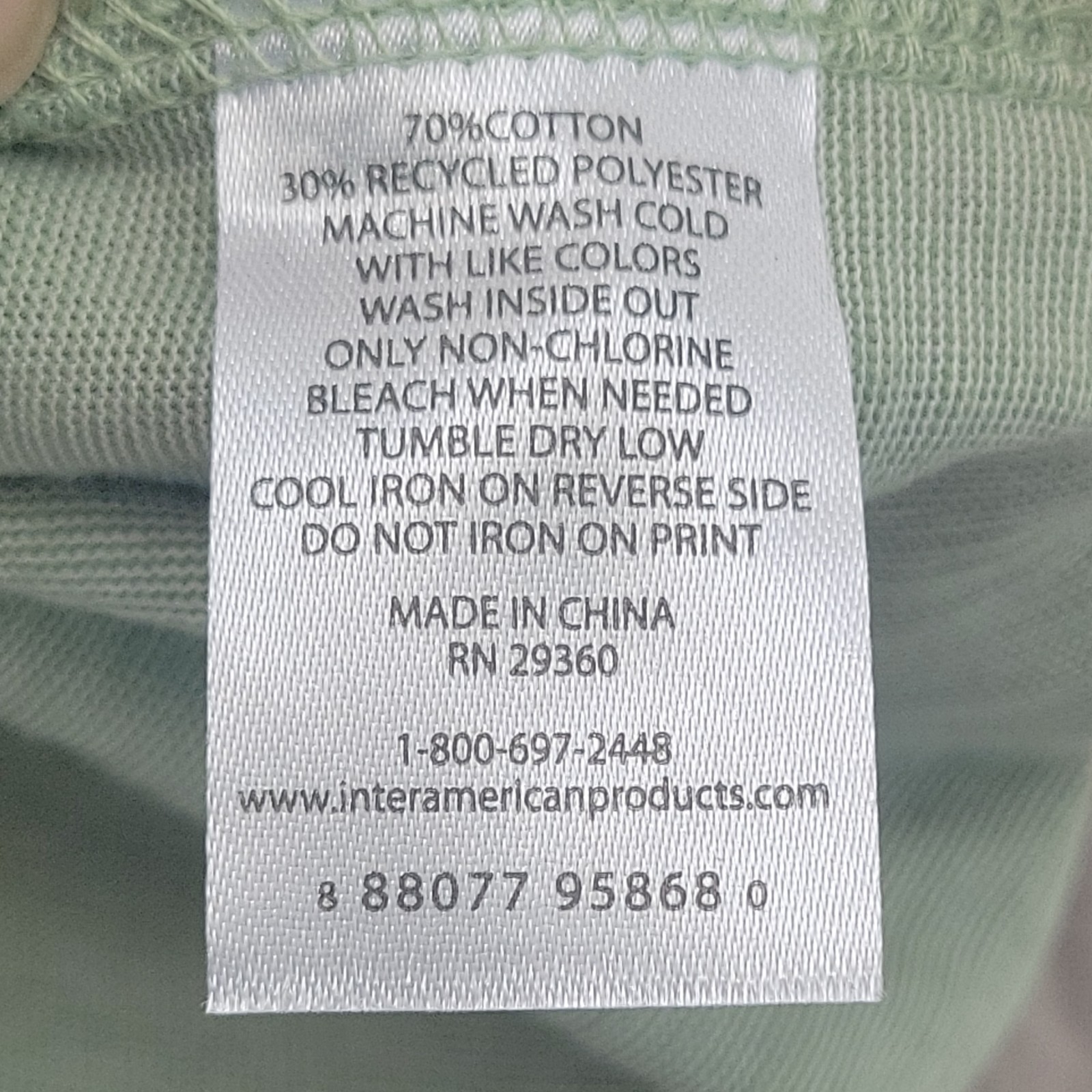 dip Men’s Green Crew Neck Sleeveless Lightweight Athletic Tank Top Size S