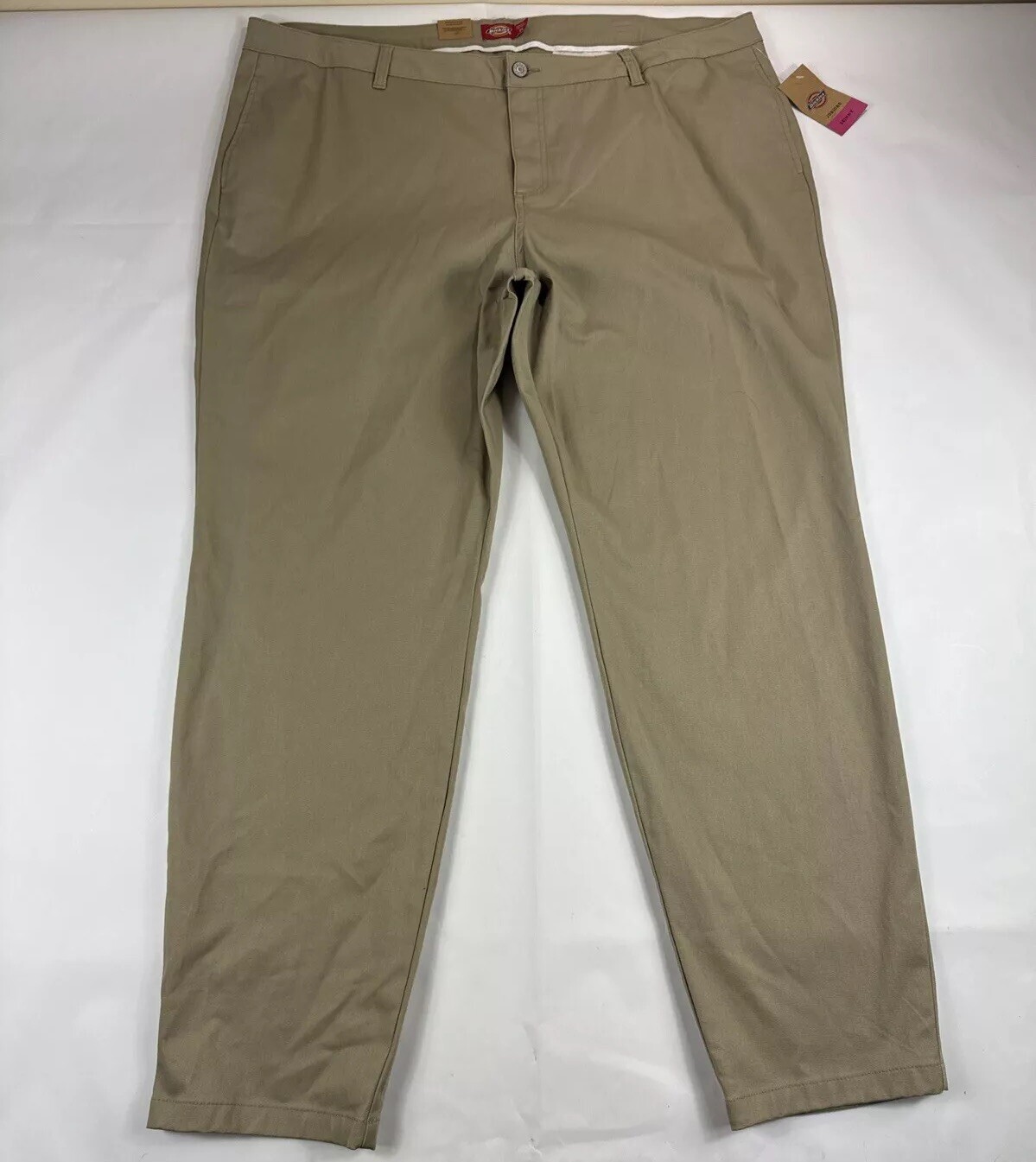 Dickies Skinny 4 Pocket Khakis Juniors 24 Mid Rise Chinos Slacks Trouser Stretch