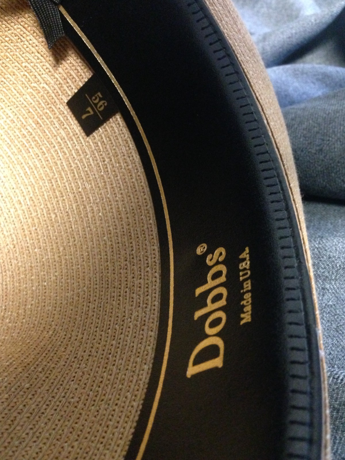Dobbs Fifth Avenue Men’s Panama Hat Size 7 Sand Tan Straw Rogue Style Never Worn