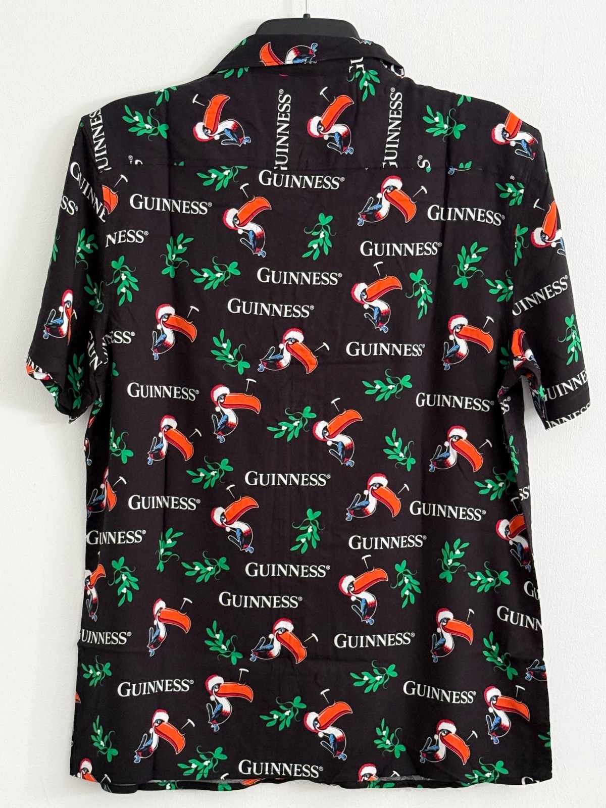 Guinness Christmas Shirt Toucan Party Beer Ireland Irish M L XL XXL Hawaiian NEW