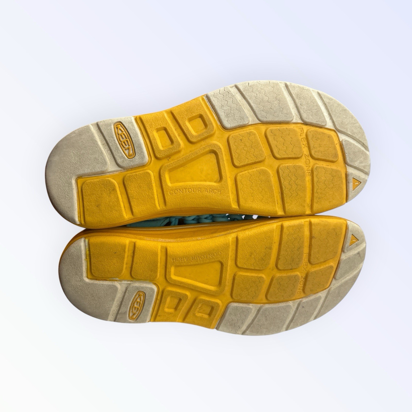 KEEN Uneek Women 7.5 Sandal Water Shoe Aqua Teal Blue Cord Strappy