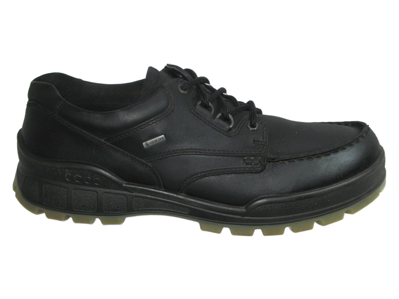 ECCO GTX Track Leather Shoes Gore-Tex Men USA 13-13.5 EUR 47 Waterproof in Black