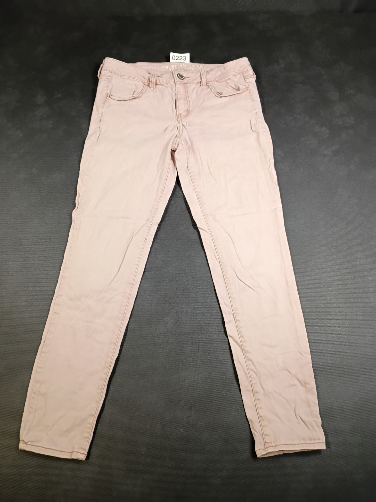 American Eagle Outfitterswoman Size 10 Super Stretch Skinny Jeans Light Pink