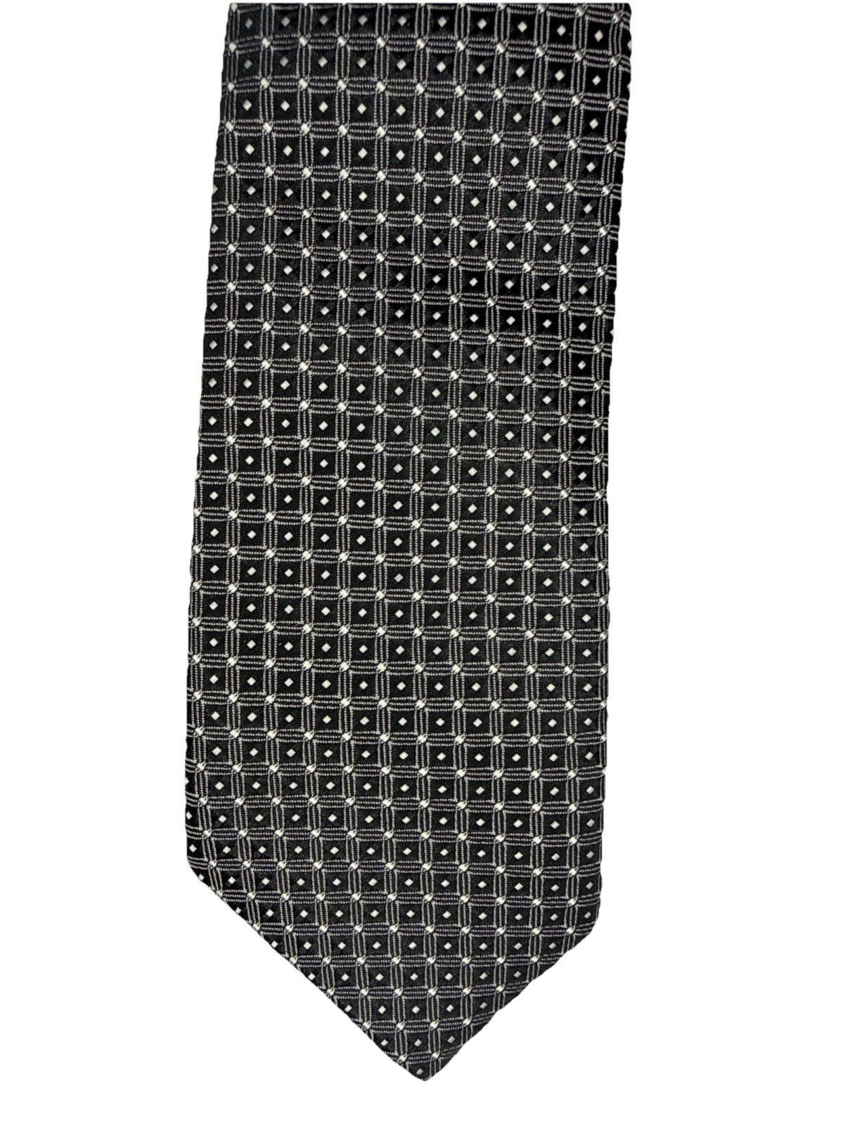 Pre-tied Adjustable Zipper Necktie Geometric