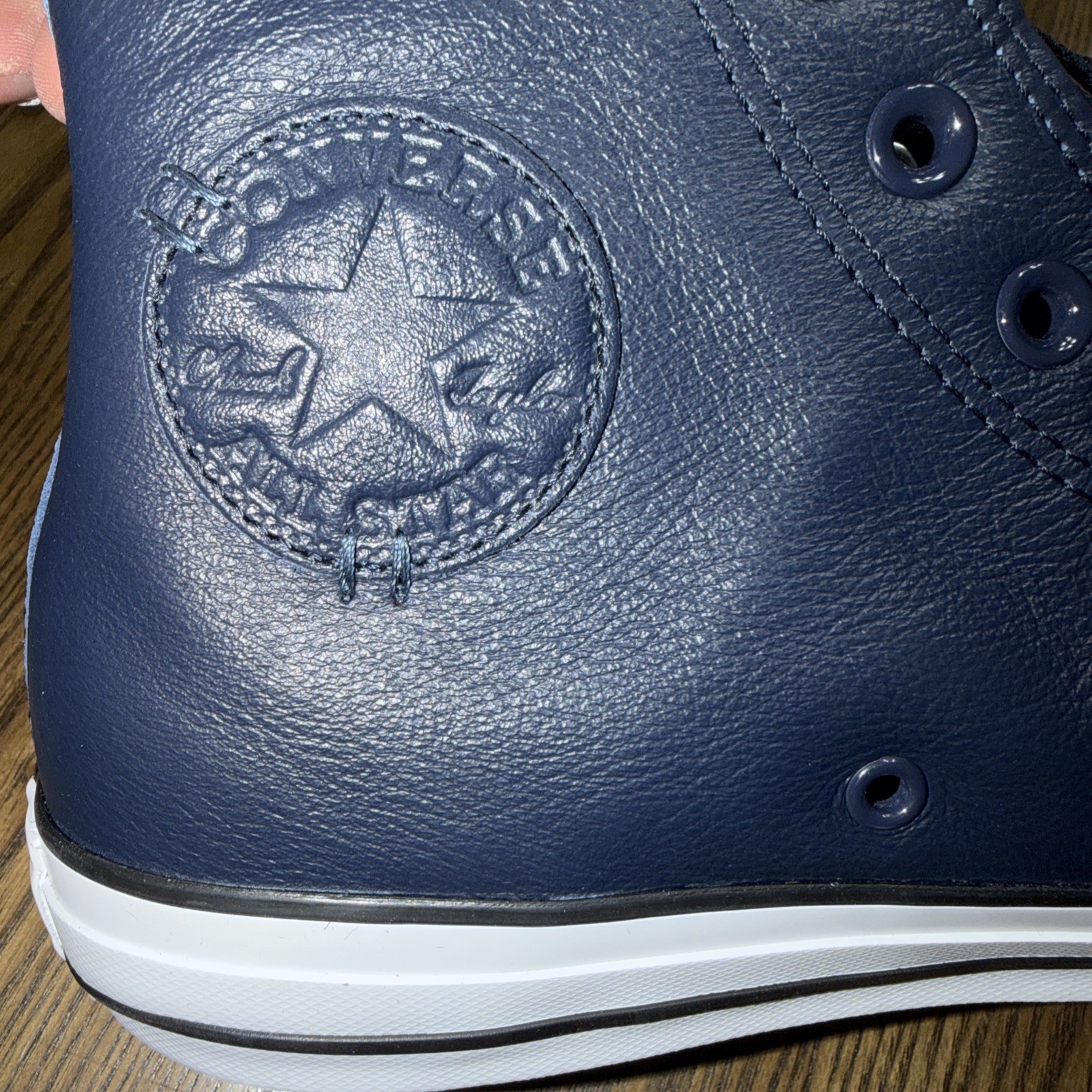 New Converse CTAS HI Slacker Blue Leather Boots Sneakers