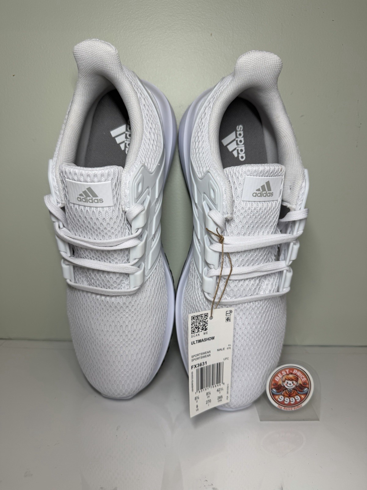 adidas – Size 9 – Men’s Ultimashow White Shoes – FX3631 -NWT