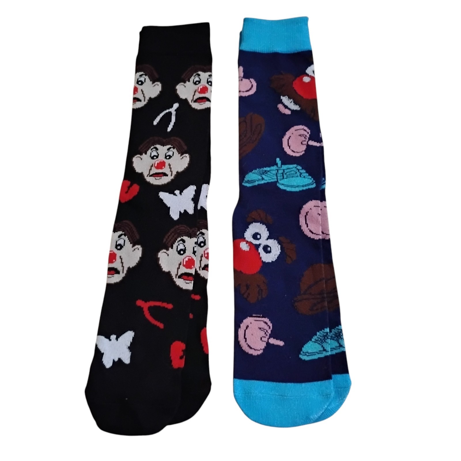 Novelty Face & Cartoon Character Crew Socks Lot Funny Patterned Socks