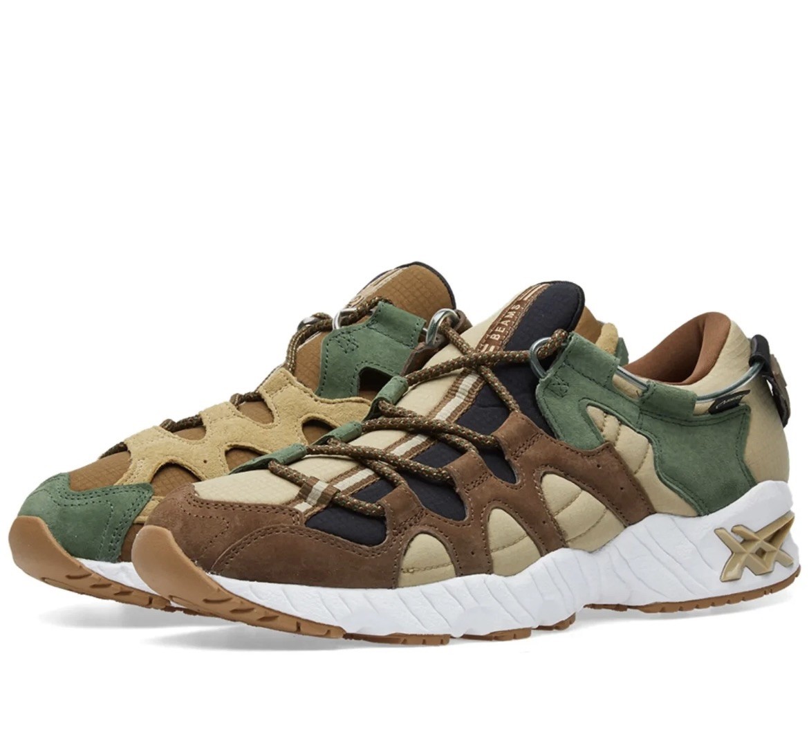 Size 9- ASICS BEAMS x Gel Mai GTX Gore-Tex Water Resistance Birch Dark Forest