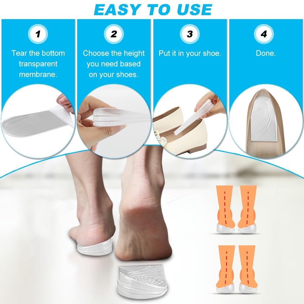 3 Layers Adjustable Heel Wedge Corrective Inserts for Supination & Pronation …