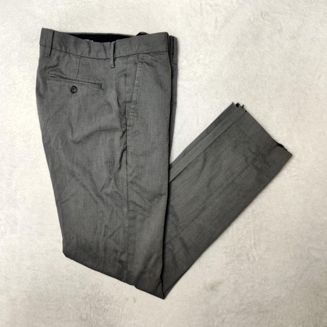 Bonobos Pants Mens 30×30 Gray Chambray Slim Tapered Tuesday Workday Warrior