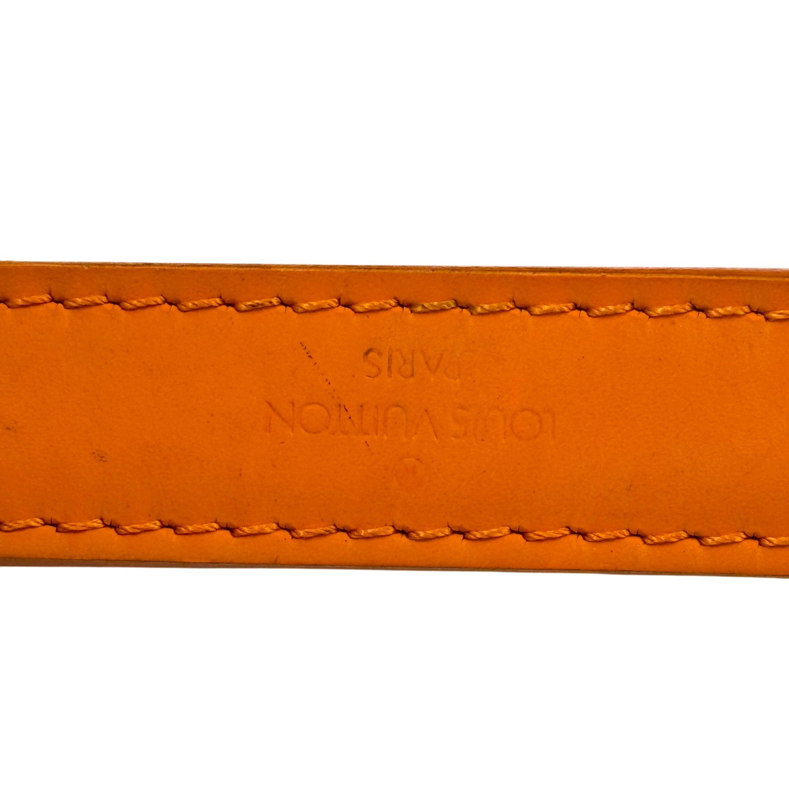LOUIS VUITTON Petit Noe Mandarin Epi Orange Leather Drawstring Shoulder Bag