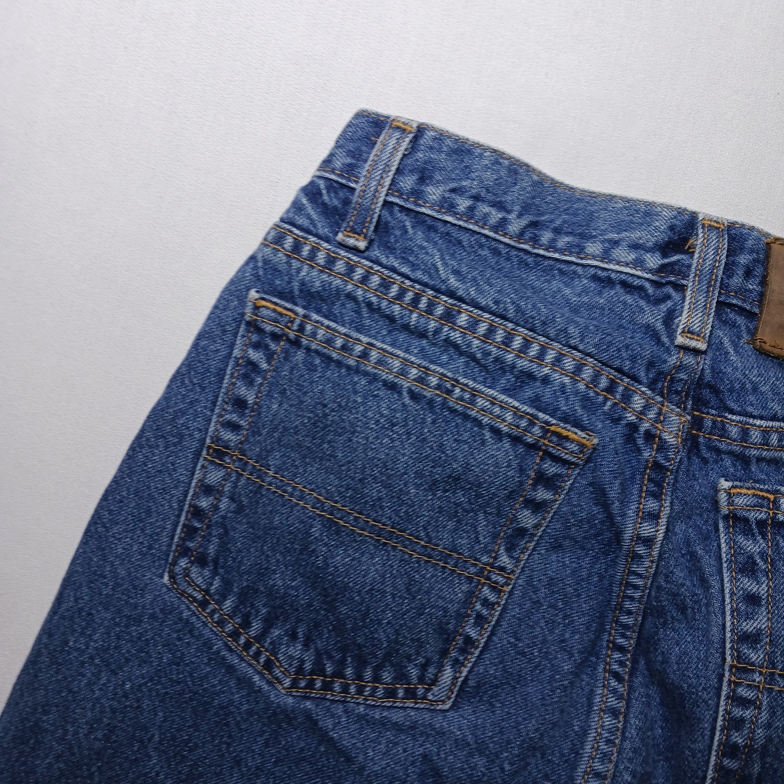 Vintage 2001 Tommy Hilfiger Mens Straight Leg Jean 26X30 Raw Blue Denim USA